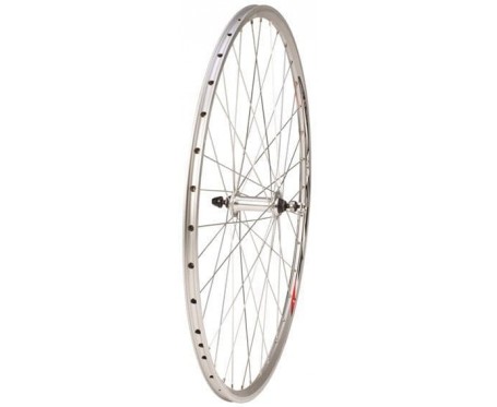 700C Road Front WHEEL Alloy Silver Quick/Release Dual Skin